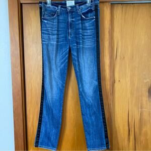 McGuire | Blue Vintage Jeans w/ Black Tuxedo Stripe | Size 29 Inseam 29”